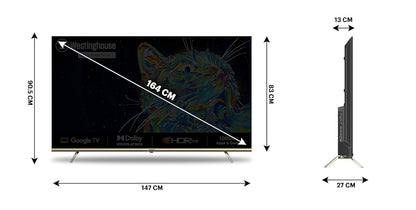 Westinghouse 164 cm 65 inches Quantum Series Ultra HD LED Google TV WH65GTX50 Rose Gold