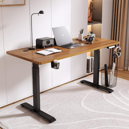 The Better Home Electric Standing Desk: Adjustable Height, Ergonomic Design, Smart Controls, Sturdy, Cable Management.