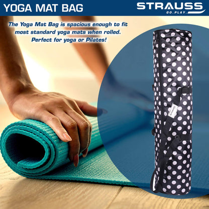 STRAUSS Yoga Mat Bag Full Zip Black