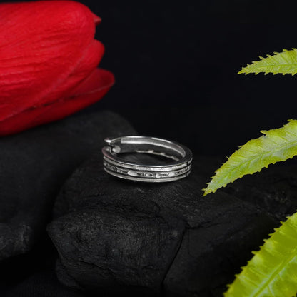 Jai Shree Ram Sterling Silver Wrap Ring for Men  Women
