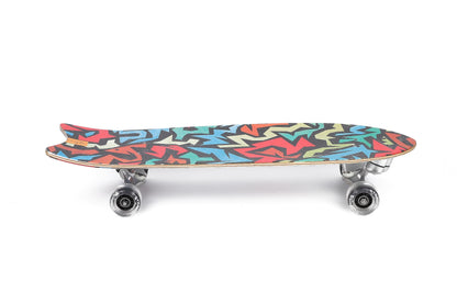 STRAUSS HopBoard Skateboard, Anti-Skid, High Precision Bearings, Light-Up Wheels, 32x9 Inches, Ideal for 8+ Years