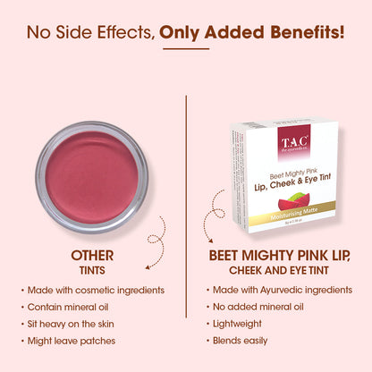 Beet Mighty Pink Lip Cheek and Eye Tint