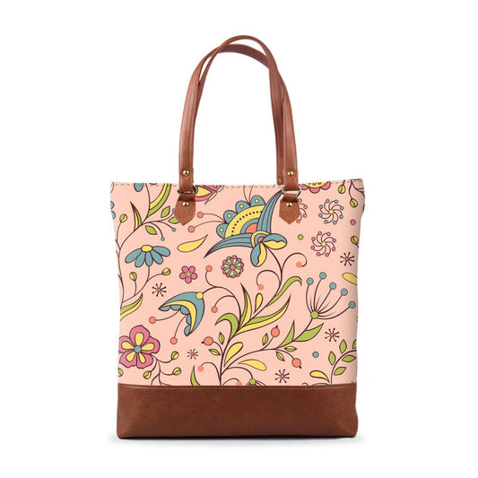 Exclusive Floral 5 Tall Tote Bag