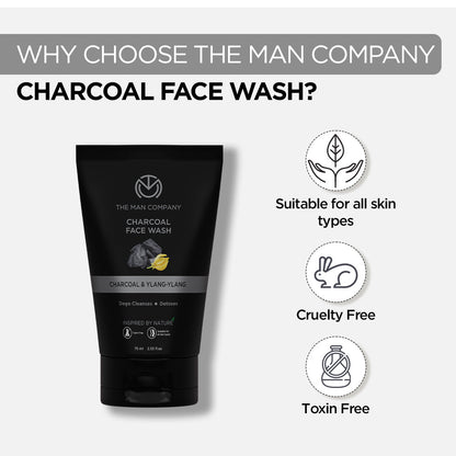 Charcoal Face Wash I Charcoal  Ylang Ylang 75ml