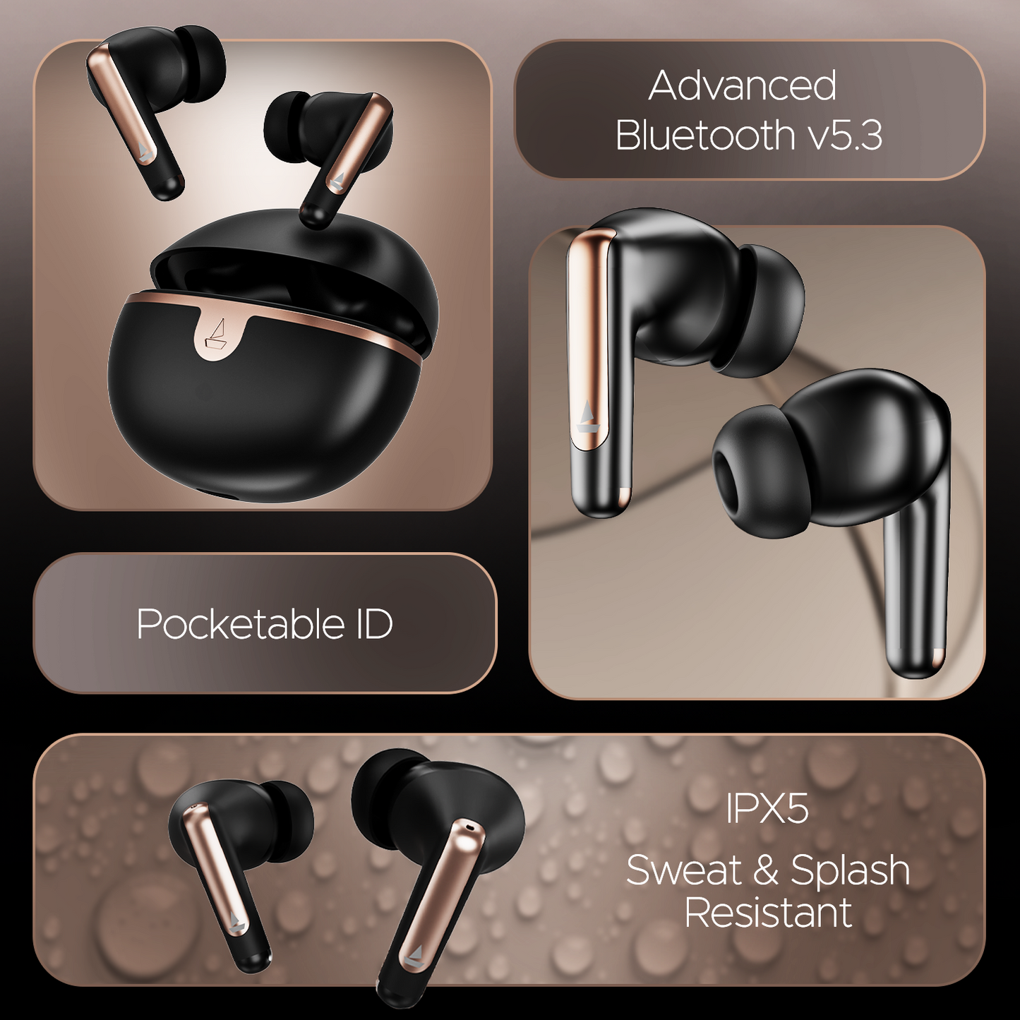 boAt Airdopes 161 ANC Elite  Wireless Earbuds with ANC up to 32dB ENx Technology BEAST Mode