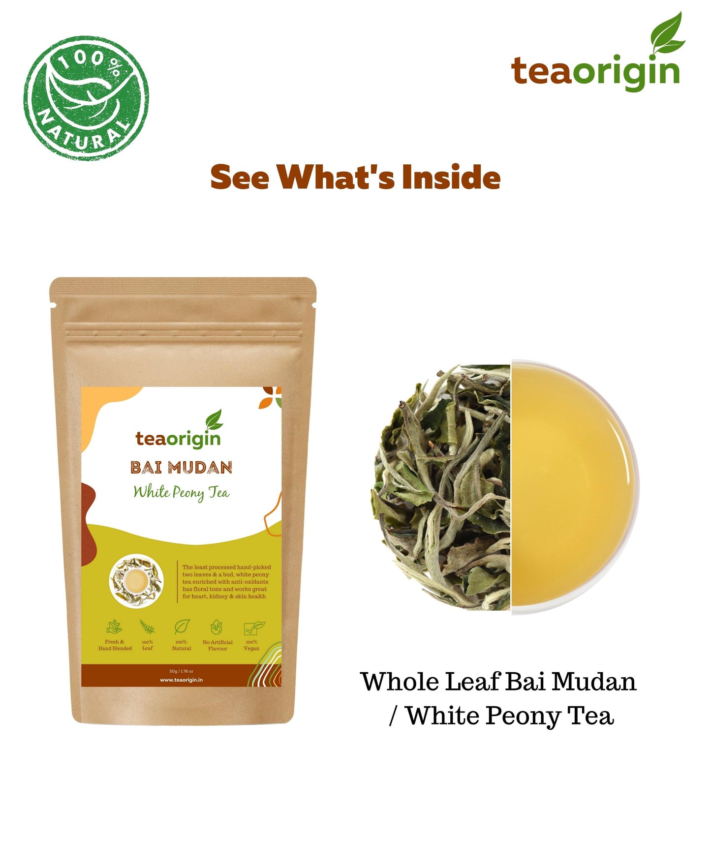 Tea Origin White Peony Tea  Bai Mudan