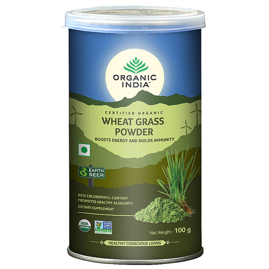 Organic India Wheatgrass Powder 100 g Can