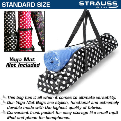 STRAUSS Yoga Mat Bag Full Zip Black