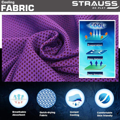 STRAUSS Cooling Towel 80 cm Purple