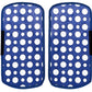 Heart Home Dots Design PVC 2 Pieces FridgeRefrigerator Handle Cover Sky Blue CTHH05390