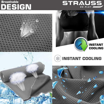 STRAUSS Cooling Towel 80 cm Grey