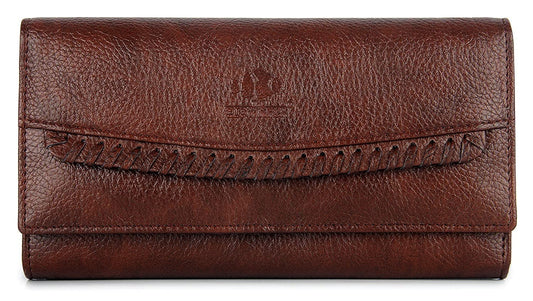 THE CLOWNFISH Leatherette Brown Womens Wallet