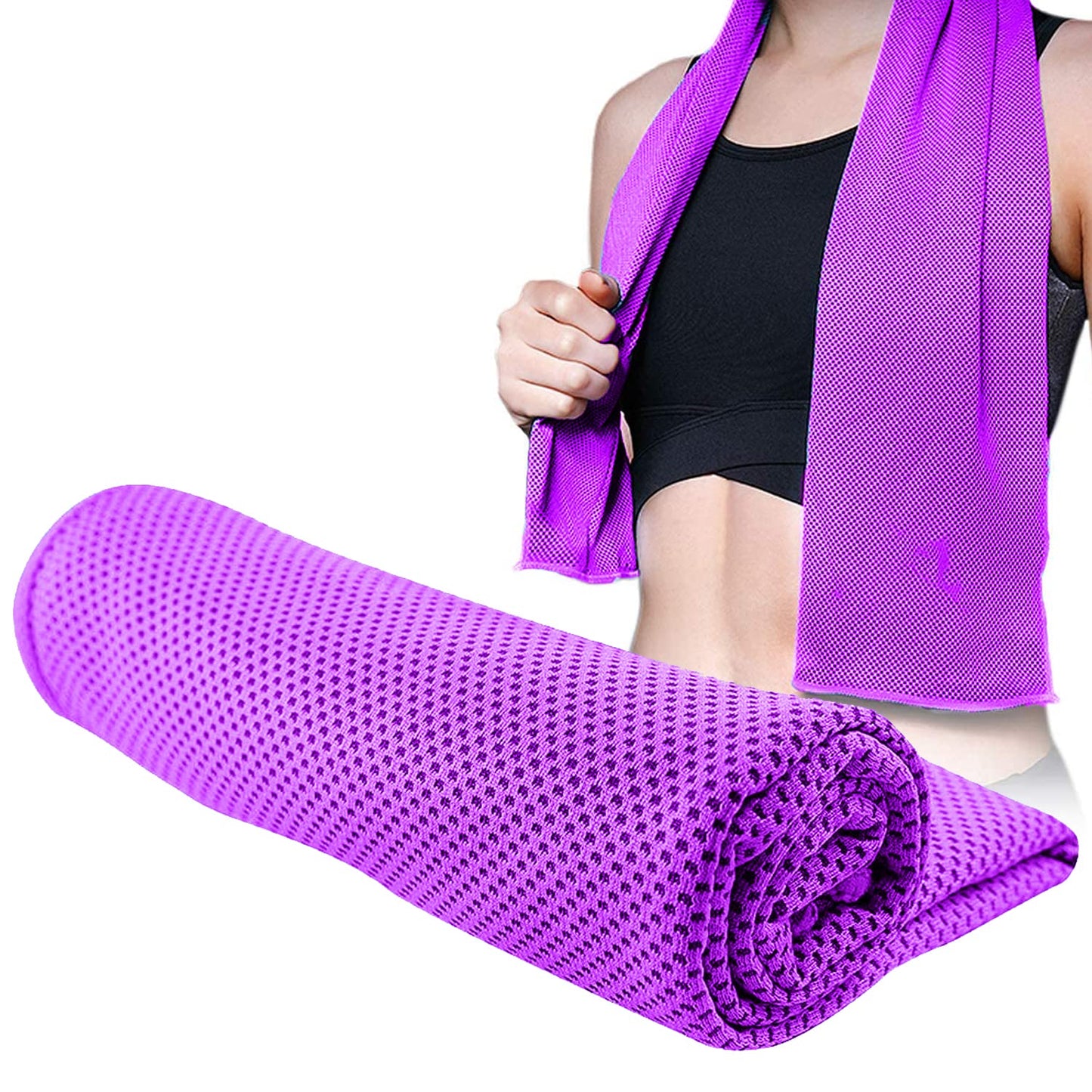 STRAUSS Cooling Towel 80 cm Purple