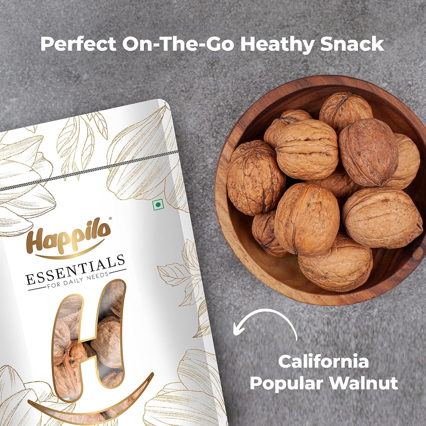 Happilo Essentials Californian Popular Walnuts Inshell