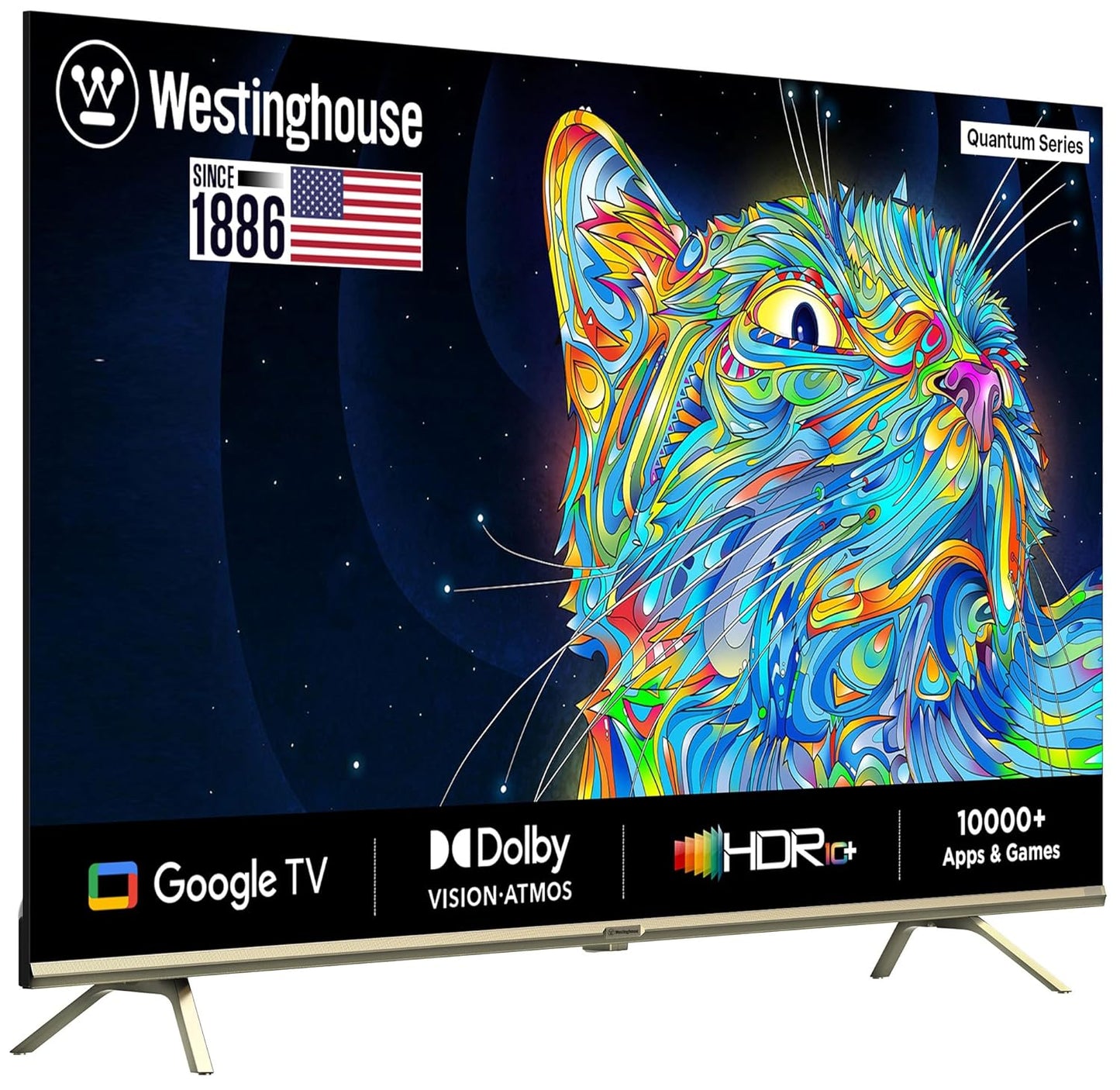 Westinghouse 164 cm 65 inches Quantum Series Ultra HD LED Google TV WH65GTX50 Rose Gold