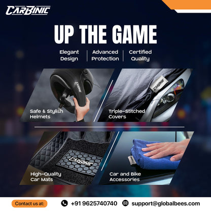 CARBINIC 7D Car Mats for Honda Elevate 2023: 7-layer protection, anti-skid, detachable curly mat, premium double-stitched leather.