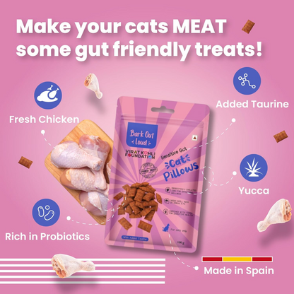 Bark Out Loud by Vivaldis Pillows for Sensitive Gut Cat Treats