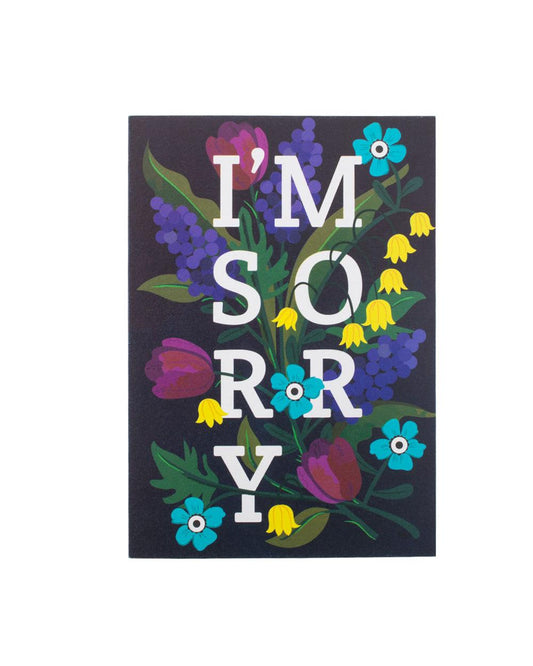 Apology Flowers Greeting Card
