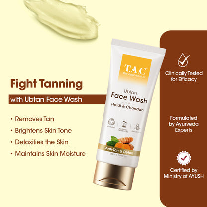 Ubtan Face Wash with Haldi  Chandan 50ml