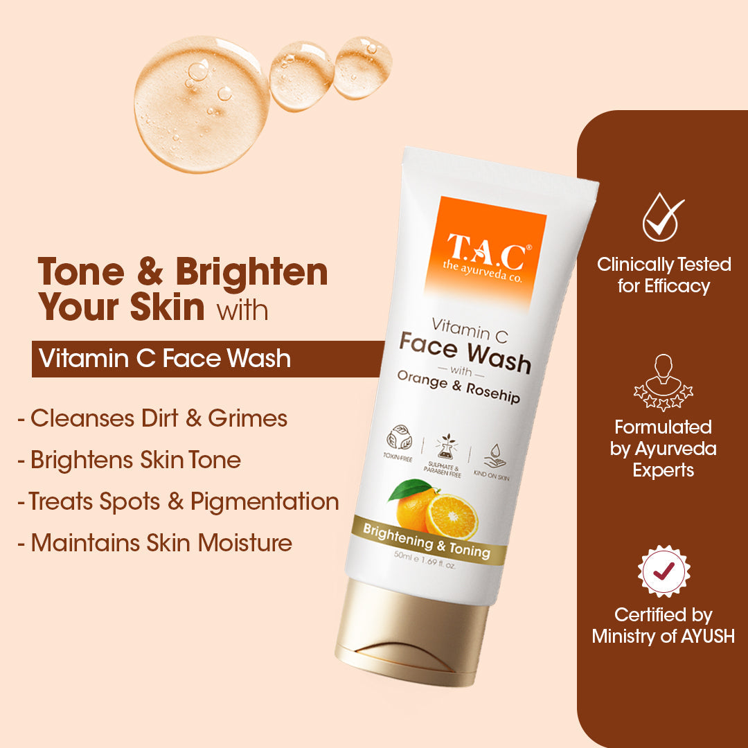 Vitamin C Face Wash with Orange  Rosehip 50ml