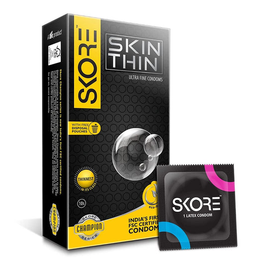 Skore Skin Thin Condoms - 10N