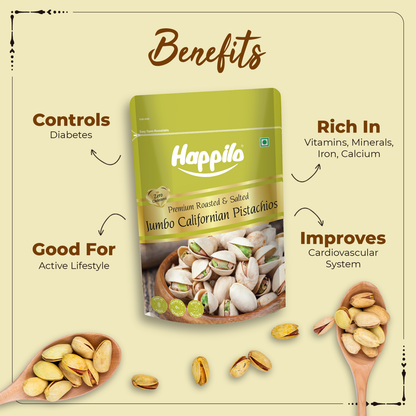 Happilo Freshly Roasted  Salted California Pistachios