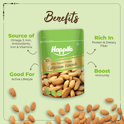 Happilo 100 Natural Premium California Almonds