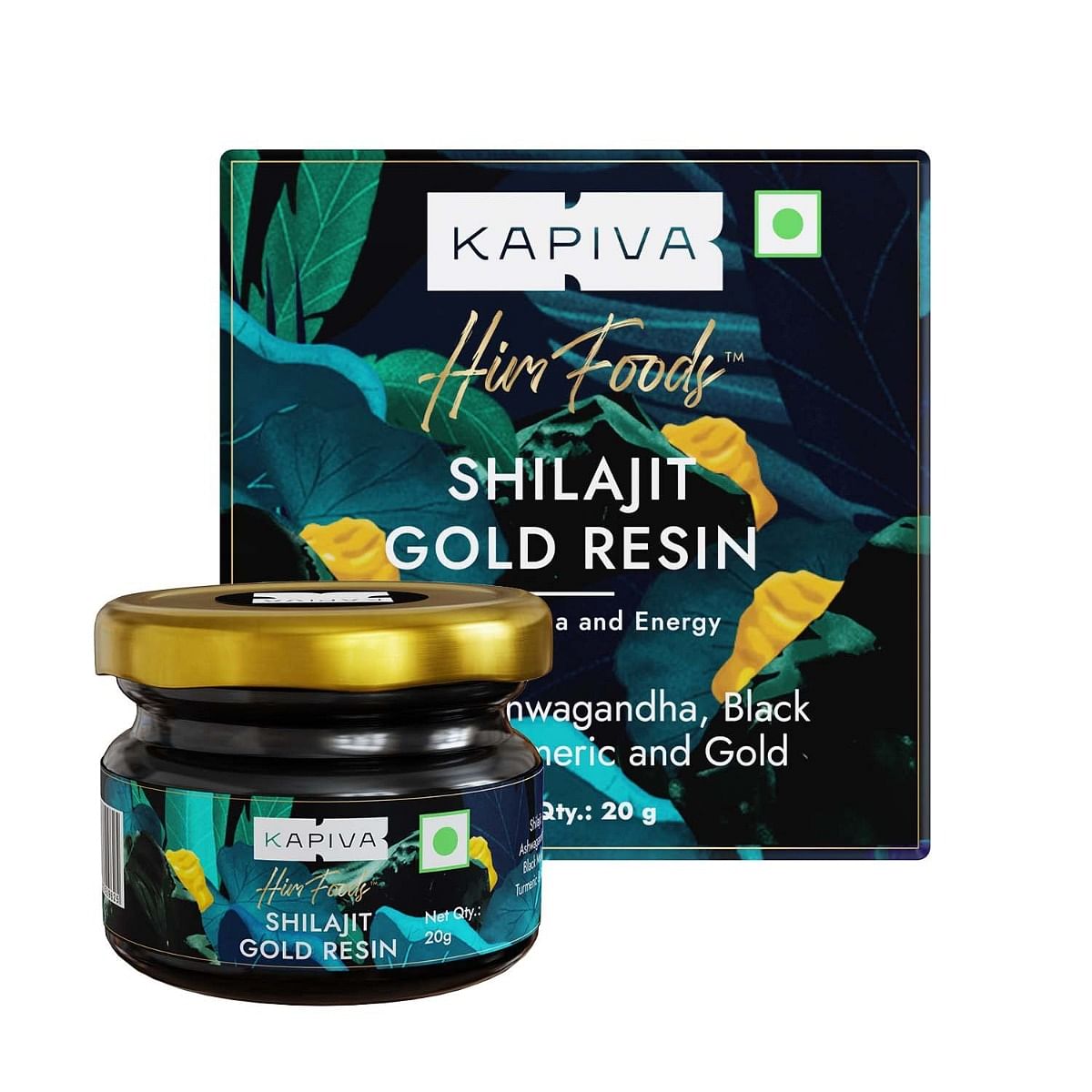 Kapiva Shilajit Gold Resin - 20g  100 Ayurvedic  For men