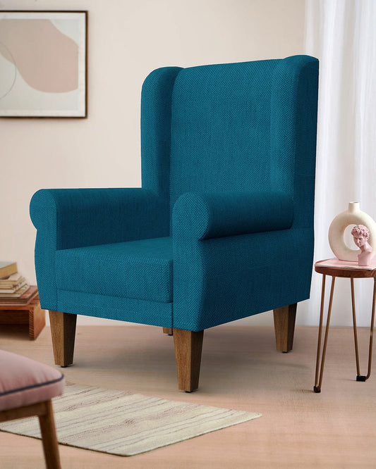 Begum Wing Chair - Mediterranian Blue
