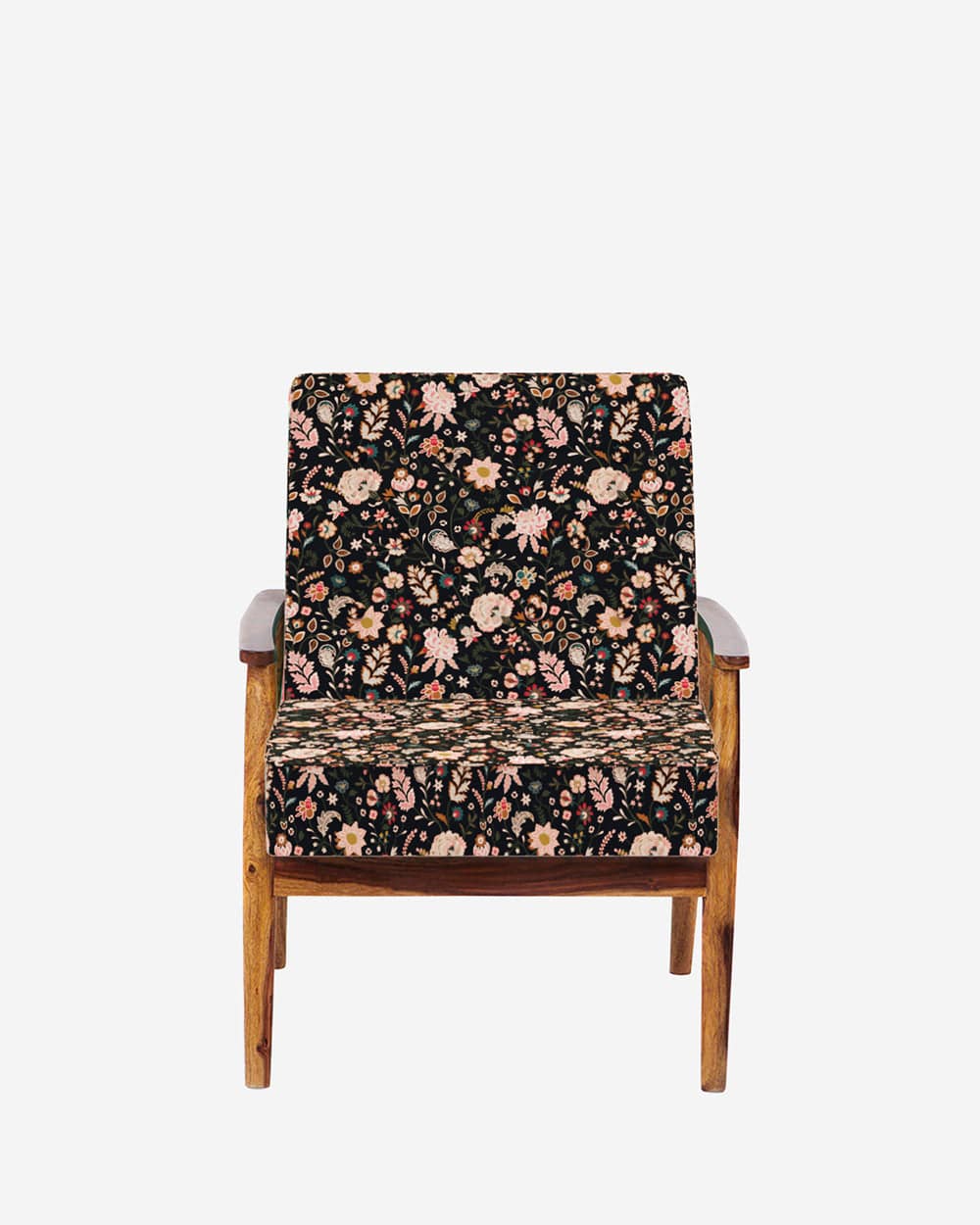 Memsaab Arm Chair - Bohemian Palampore Black