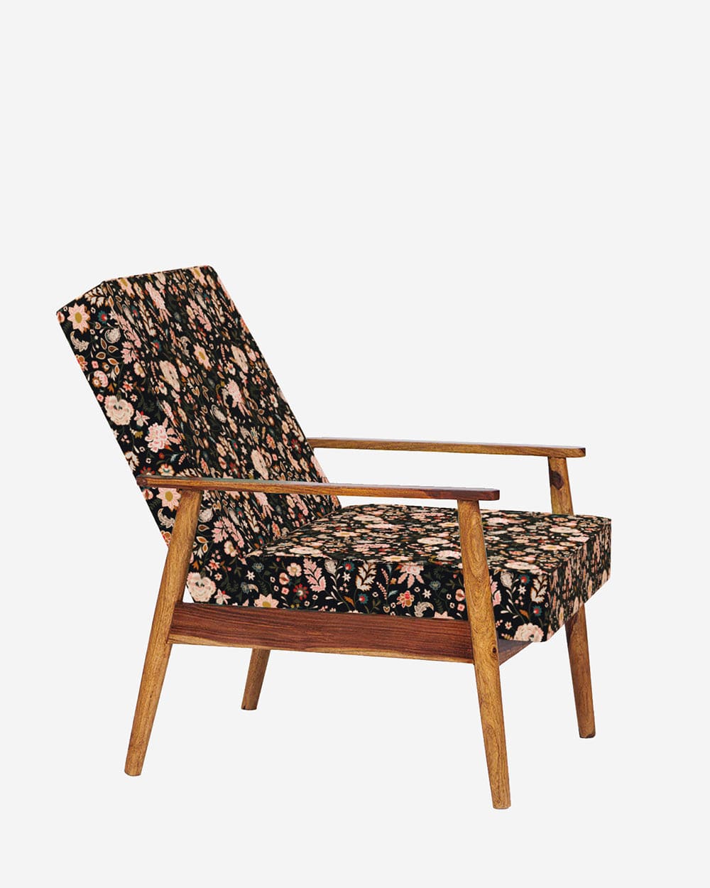 Memsaab Arm Chair - Bohemian Palampore Black