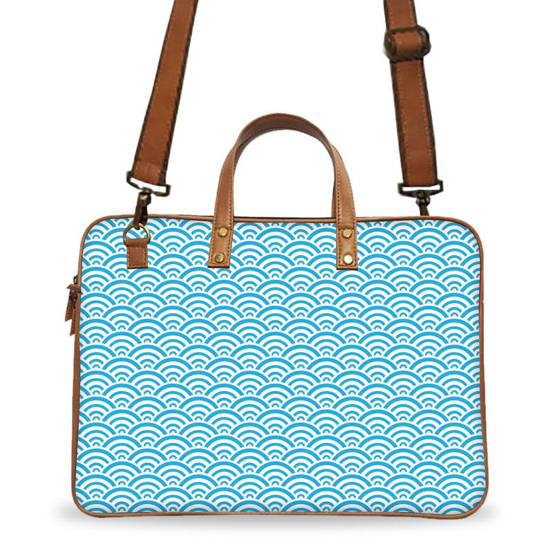 Blue Waves Deluxe Laptop Bag