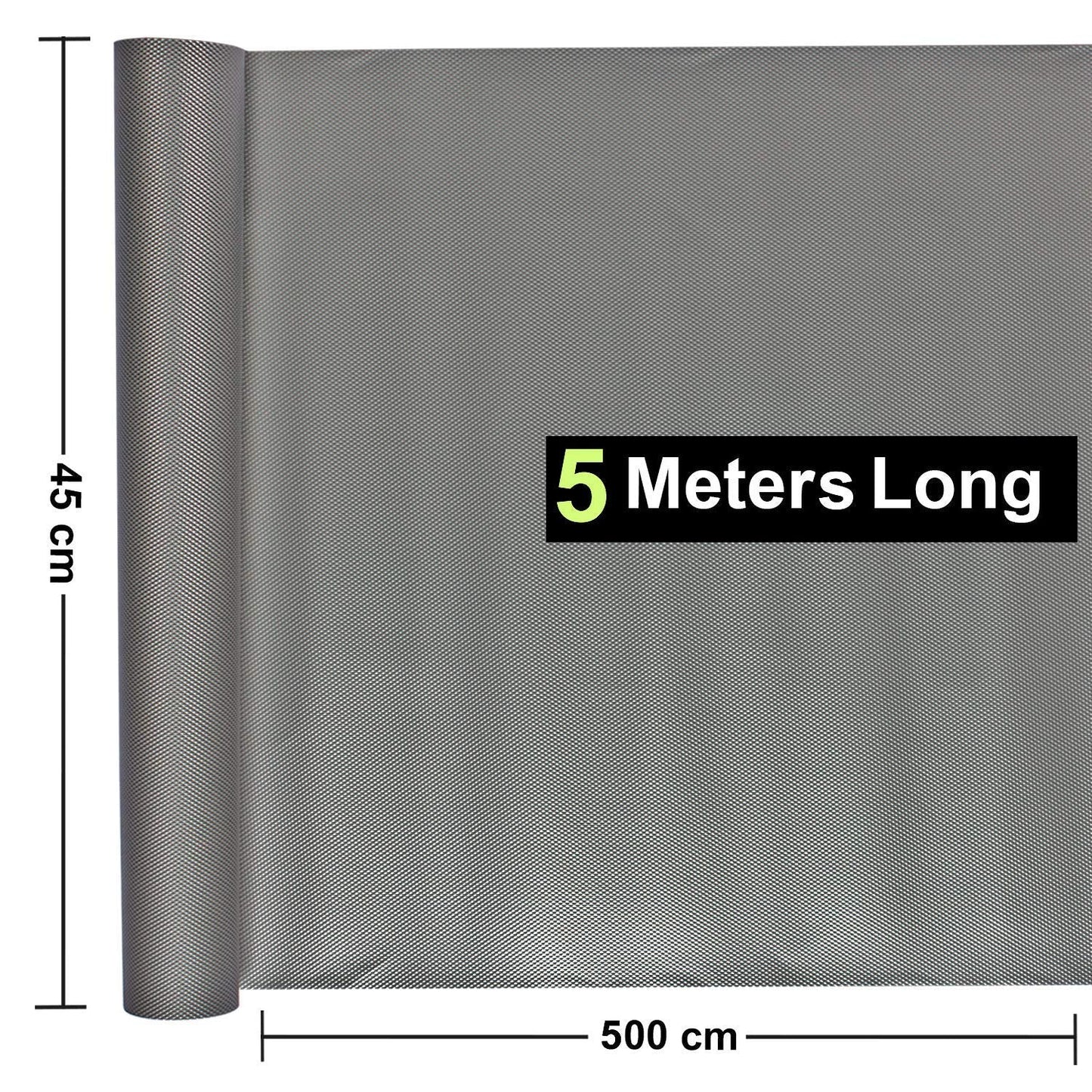 Kuber Industries Exclusive Polyester Anti Slip MatShelf LinerTable RunnerFridge MatNonslip PlacematDrawer MatSize 5 Mtr Roll Multi
