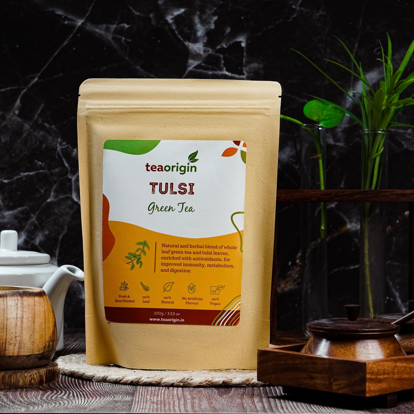 Tea Origin Tulsi Green Tea