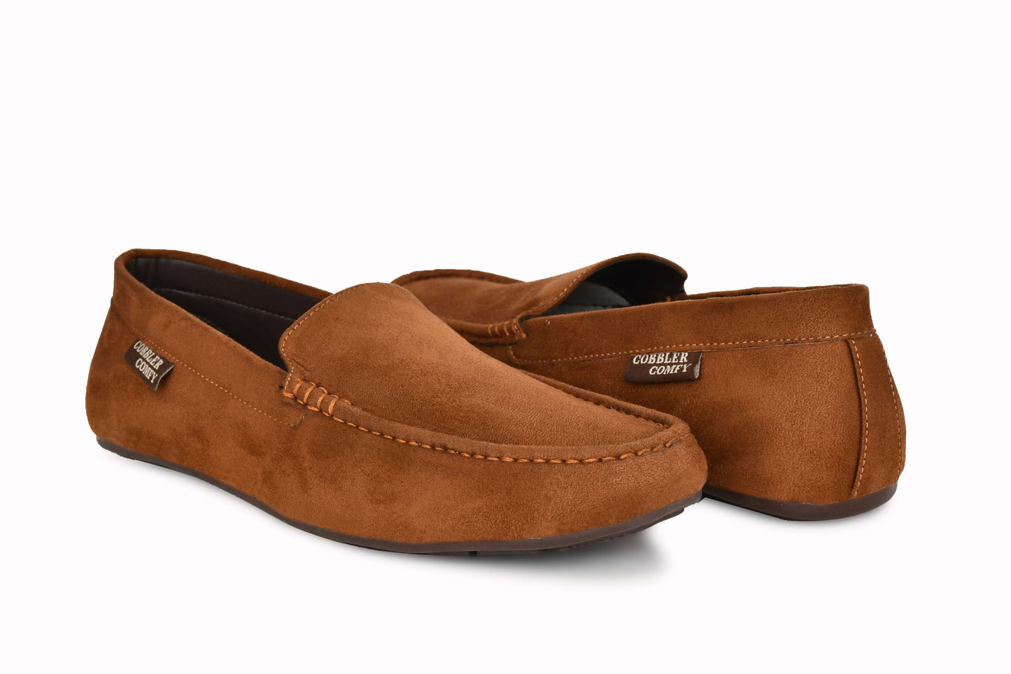 Premium Suede Franco Loafers for Men  Tan