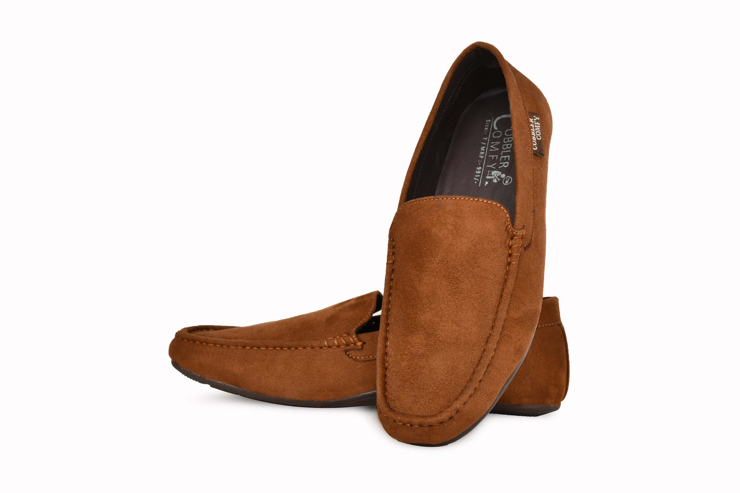 Premium Suede Franco Loafers for Men  Tan