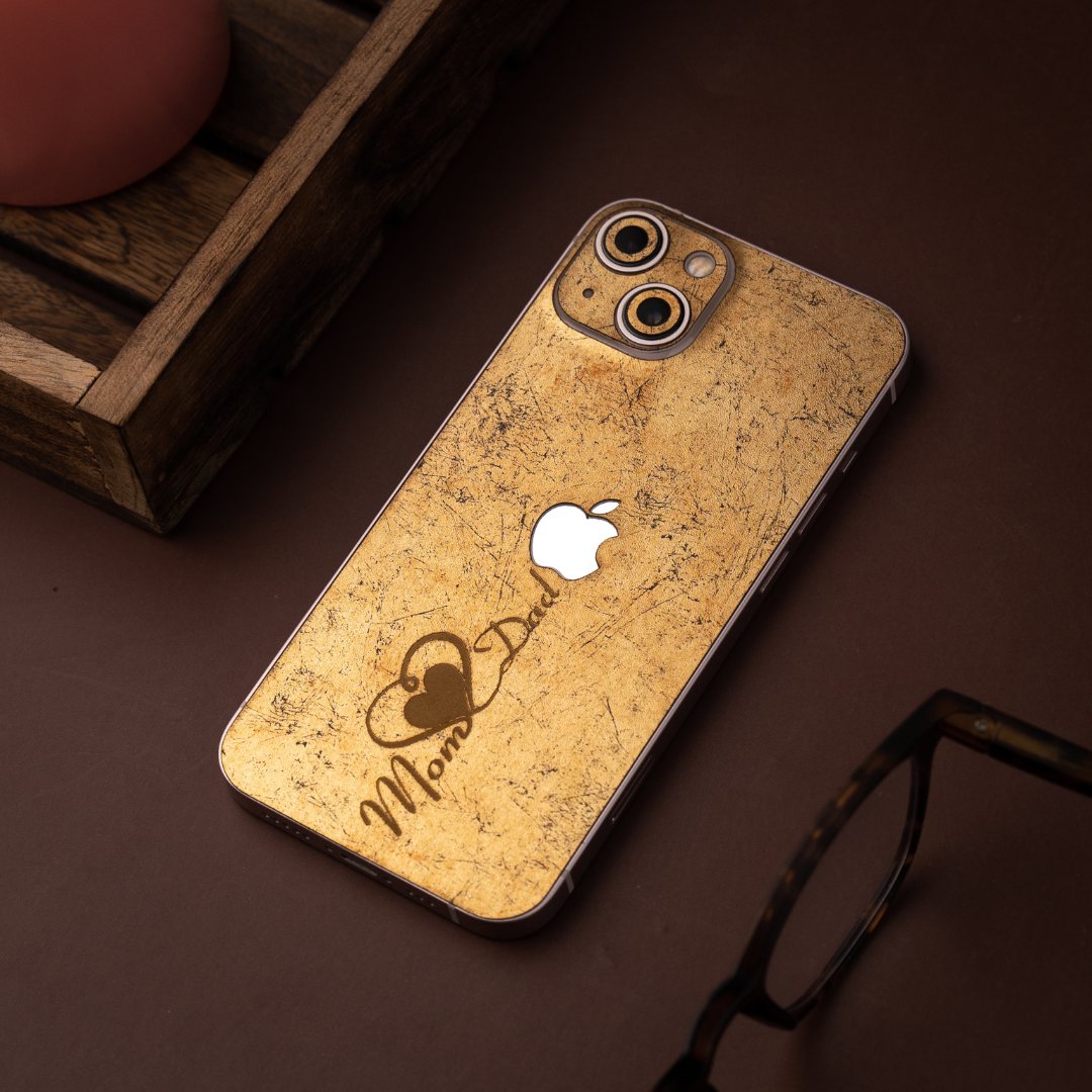 Mom Dad Engraved Mobile Skin