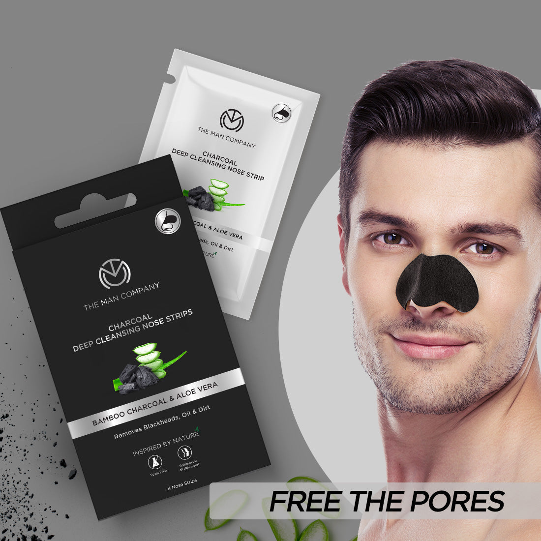 Deep Cleansing Nose Strip  Bamboo Charcoal  Aloe Vera