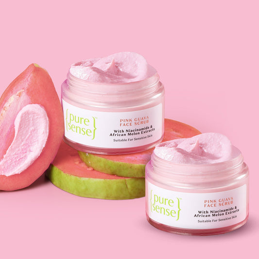 Pink Guava Face Scrub Pack of 2  From the makers of Parachute Advansed  100ml
