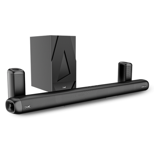 boAt Aavante Bar 5500DA  Dolby Atmos Soundbar with 500W Immersive Sound 5.1.2 Channel with Wired Woofer Multi-connectivity