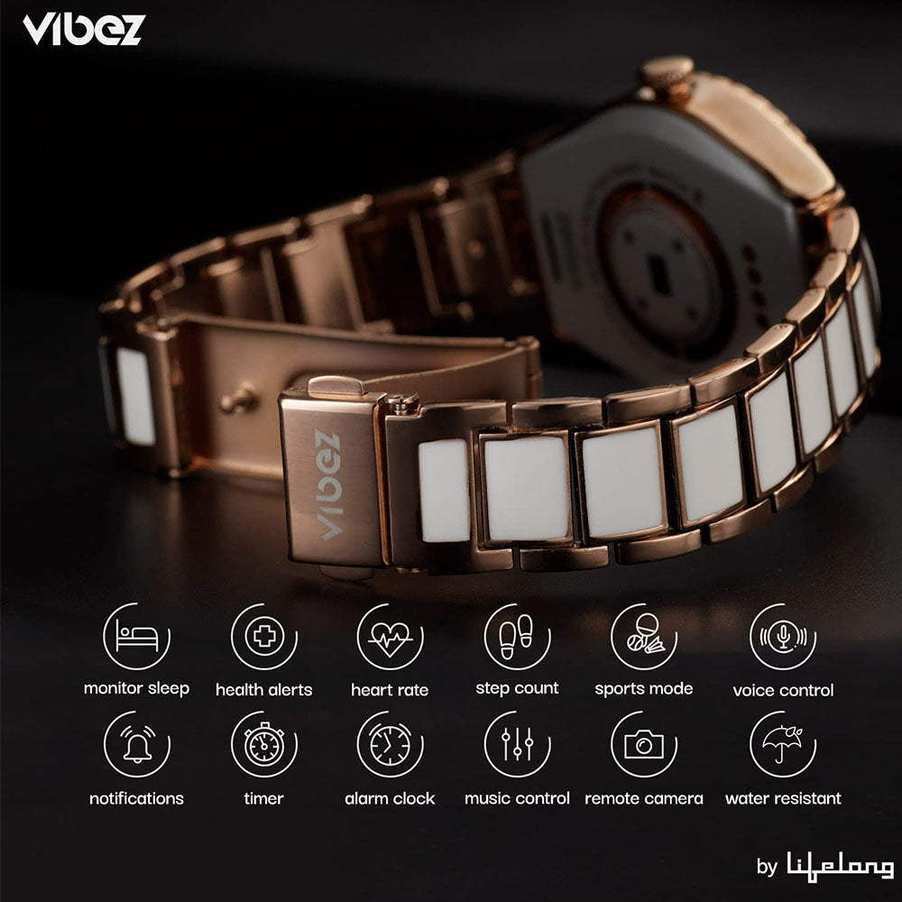 Vibez by Lifelong VBSWW810 Cacia BT Calling Women Smartwatch