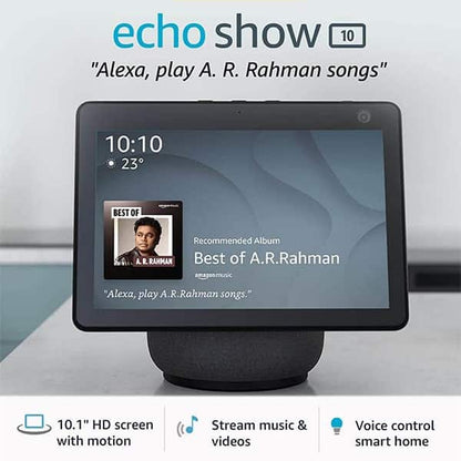 Amazon Echo Show 10 premium sound and Alexa