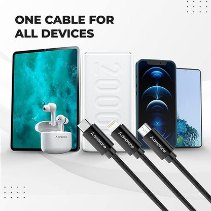 Ambrane 3 in 1 Fast Charging 2.1A  Cable Trio-11