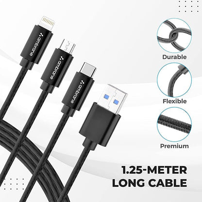 Ambrane 3 in 1 Fast Charging 2.1A  Cable Trio-11