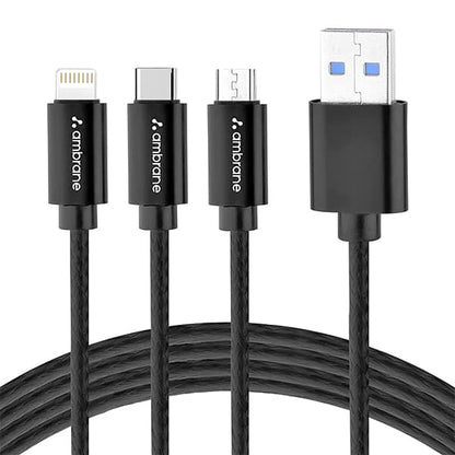 Ambrane 3 in 1 Fast Charging 2.1A  Cable Trio-11