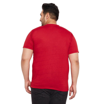 Men Plus Size Anota Printed Round Neck Tshirt