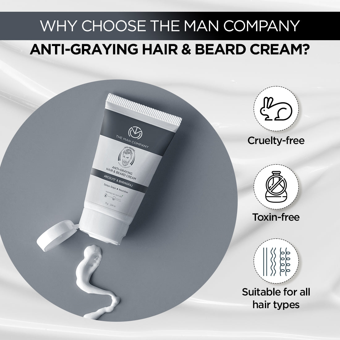 Anti-Graying Hair  Beard Cream
