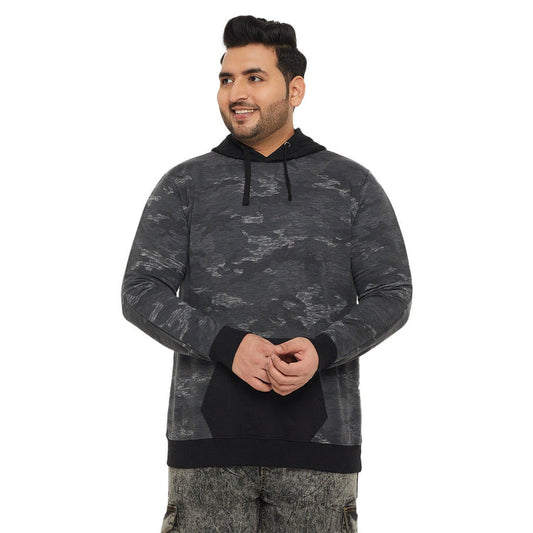 Men Plus Size Antner Printed Sweatshirt