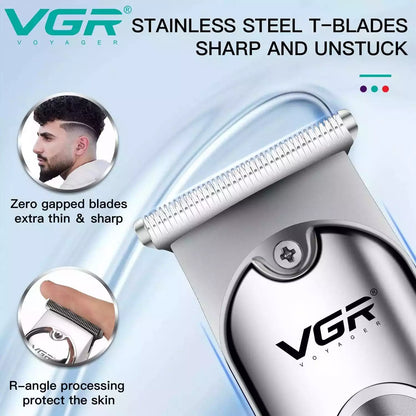 VGR V-071 Hair Trimmer For Men Silver