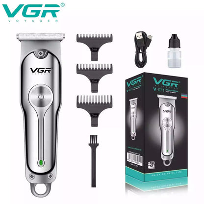 VGR V-071 Hair Trimmer For Men Silver